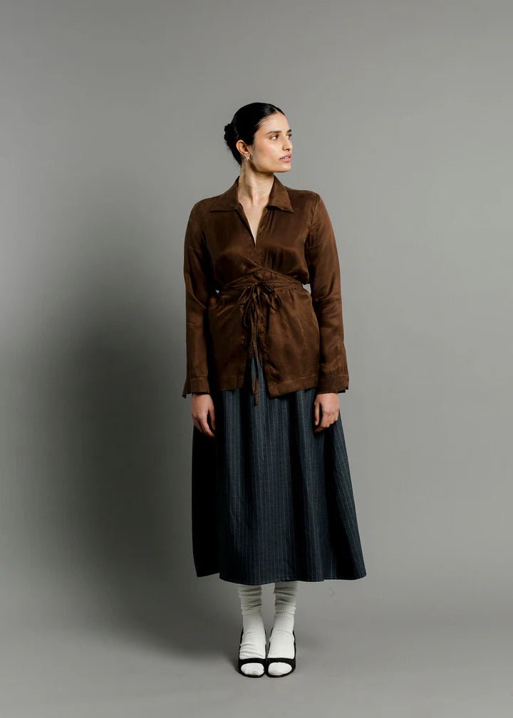 A Bronze Age Revel Blouse (Fox Cupro) - Victoire BoutiqueA Bronze AgeTops Ottawa Boutique Shopping Clothing