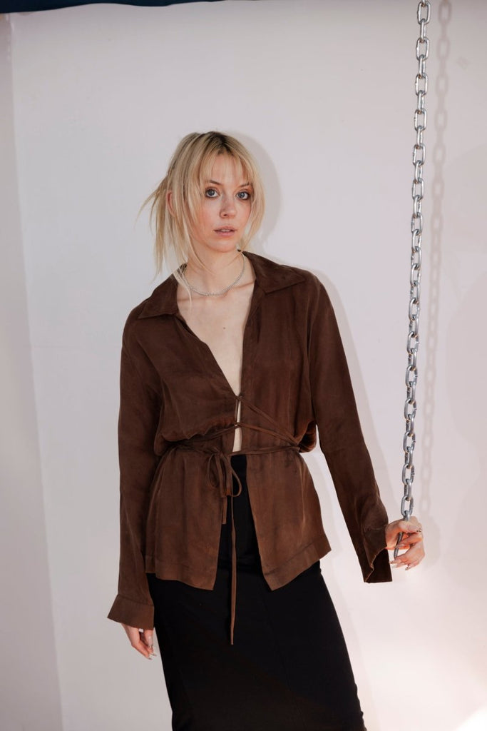 A Bronze Age Revel Blouse (Fox Cupro) - Victoire BoutiqueA Bronze AgeTops Ottawa Boutique Shopping Clothing