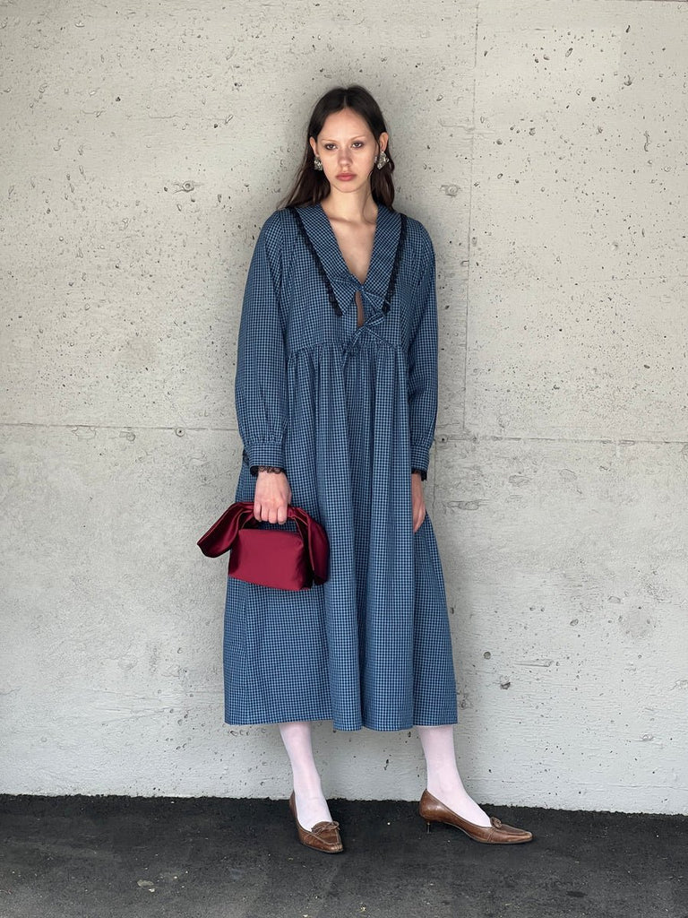 A Bronze Age Woolf Dress (Lou Gingham) - Victoire BoutiqueA Bronze AgeDresses Ottawa Boutique Shopping Clothing