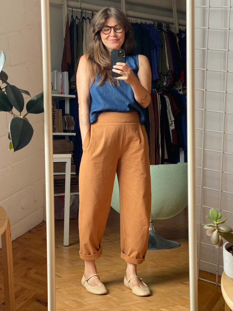 Amanda Moss Priscilla Pants (Ochre) - Victoire BoutiqueAmanda MossBottoms Ottawa Boutique Shopping Clothing