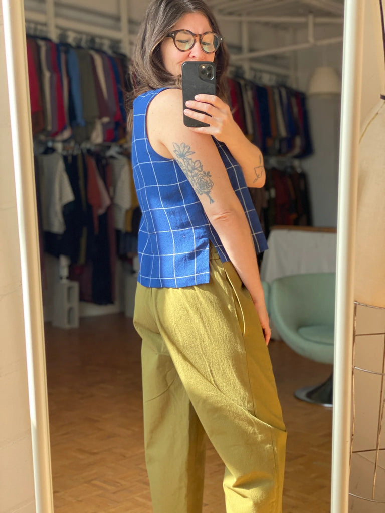 Amanda Moss Vera Tank (Blue) - Victoire BoutiqueAmanda MossTops Ottawa Boutique Shopping Clothing