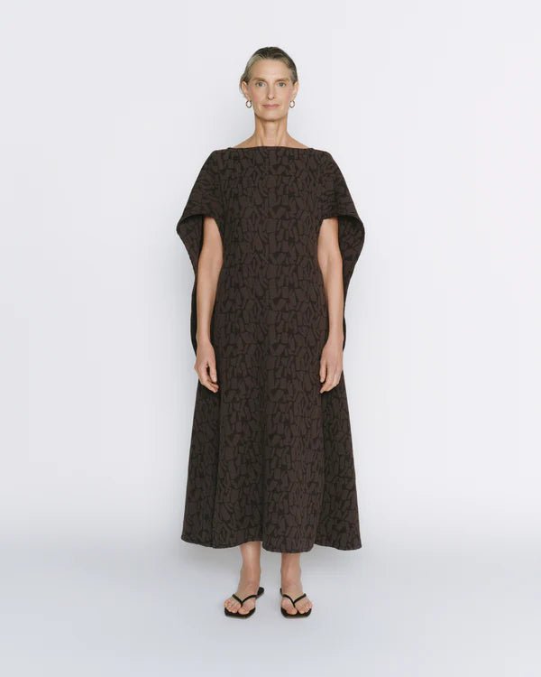 Anushka Diana Jacquard Caftan (Iron) - Victoire BoutiqueAnushkaDresses Ottawa Boutique Shopping Clothing