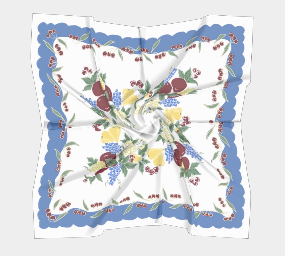 Artistorian Nonna's Tablecloth Silk Scarf (Various Styes) - Victoire BoutiqueArtistorianAccessories Ottawa Boutique Shopping Clothing