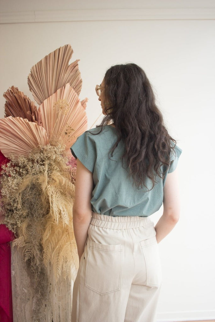 Atelier B Reversible Top (Verdigris) - Victoire BoutiqueAtelier BTops Ottawa Boutique Shopping Clothing