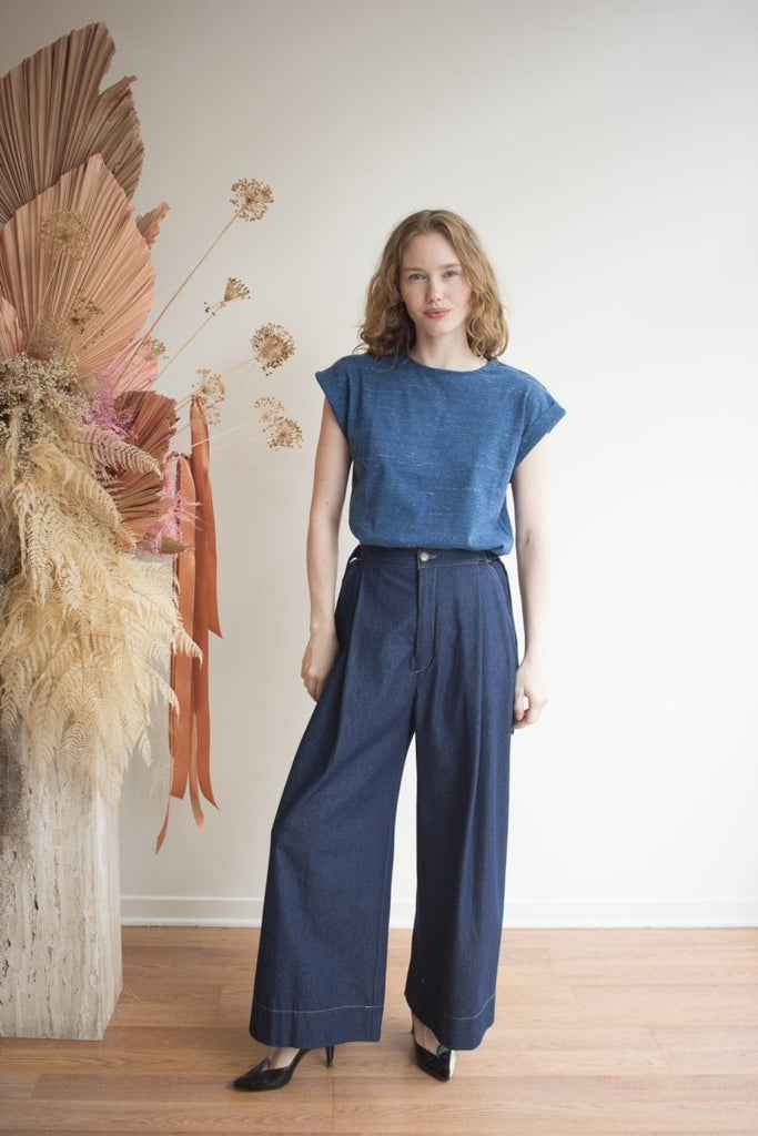 Atelier B Tee (Navy Confetti) - Victoire BoutiqueAtelier BTops Ottawa Boutique Shopping Clothing