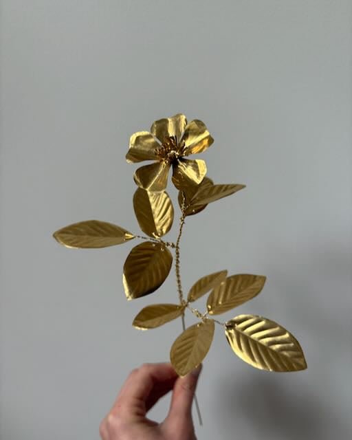 Atelier Nature Morte Brass Wood Rose Flower Stem - Victoire BoutiqueAtelier Nature MorteHome Ottawa Boutique Shopping Clothing