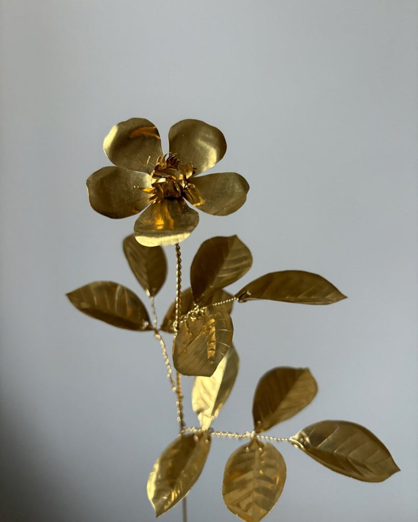 Atelier Nature Morte Brass Wood Rose Flower Stem - Victoire BoutiqueAtelier Nature MorteHome Ottawa Boutique Shopping Clothing