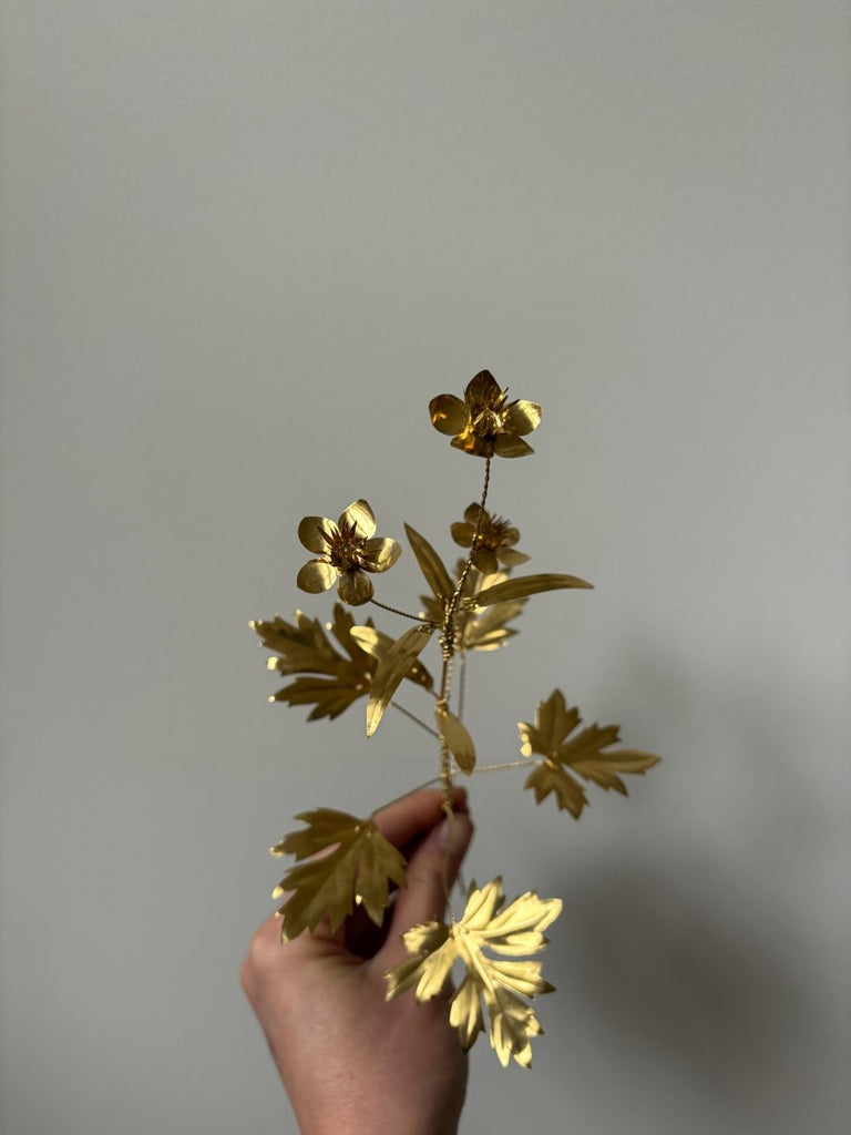 Atelier Nature Morte Brass Wood Rose Flower Stem - Victoire BoutiqueAtelier Nature MorteHome Ottawa Boutique Shopping Clothing