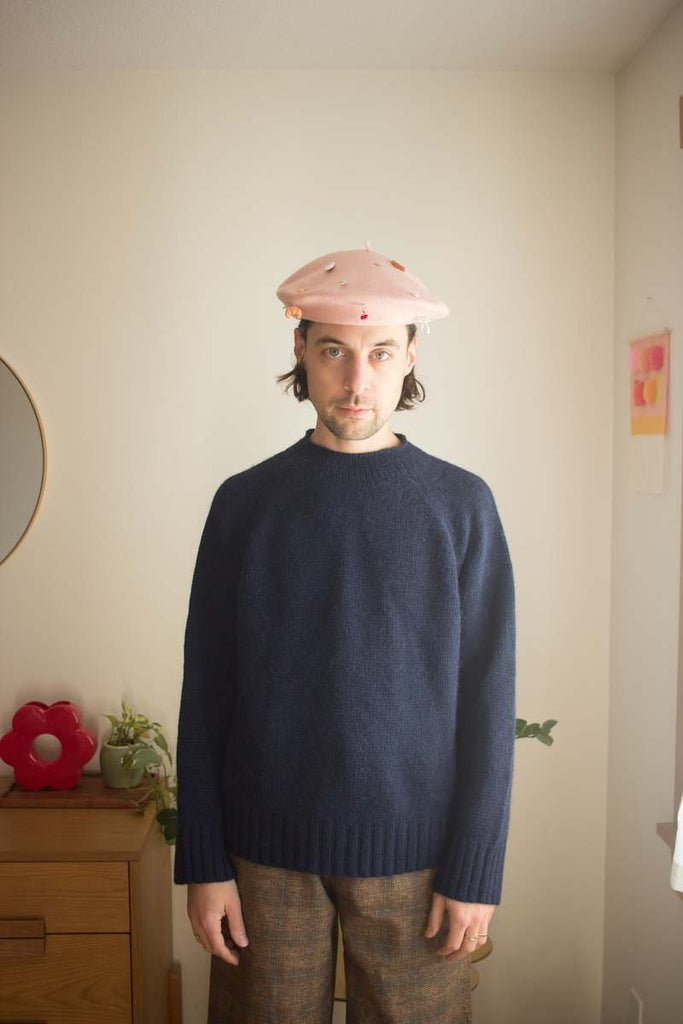 Bare Knitwear Classic Oversized Crewneck (Dark Navy) - Victoire BoutiqueBare KnitwearSweater Ottawa Boutique Shopping Clothing