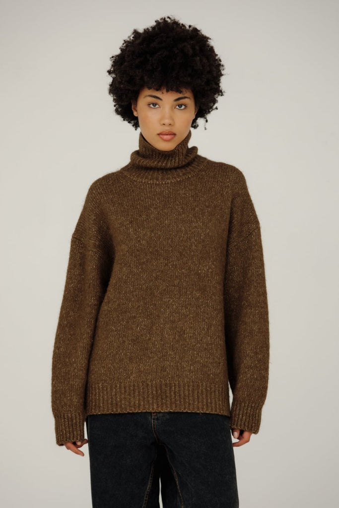 Bare Knitwear Uma Rollneck Sweater (Sap) - Victoire BoutiqueBare KnitwearTops Ottawa Boutique Shopping Clothing