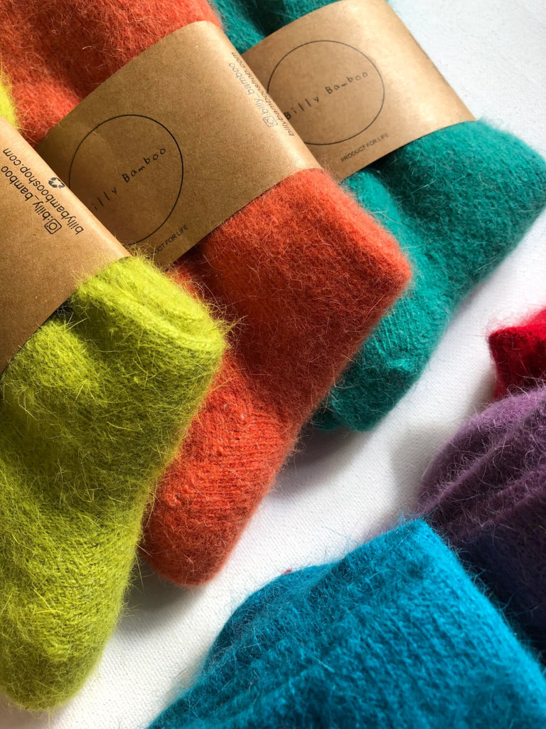 Billy Bamboo Fluffy Angora Socks (Many Colours) - Victoire BoutiqueBilly BambooSocks Ottawa Boutique Shopping Clothing