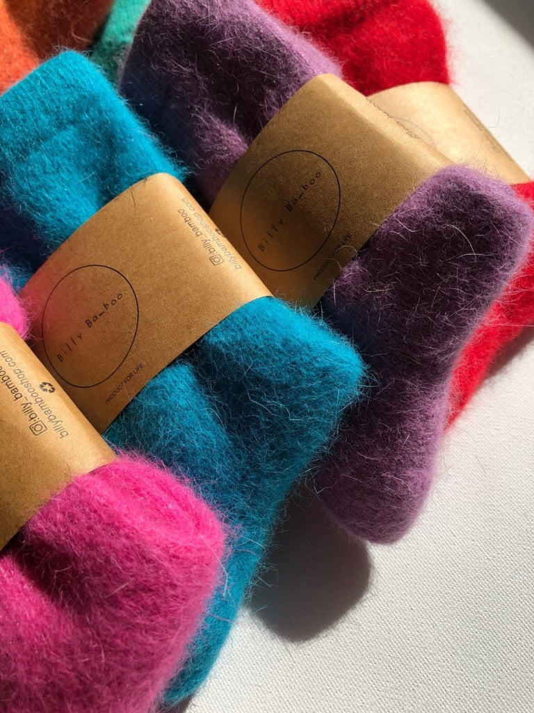 Billy Bamboo Fluffy Angora Socks (Many Colours) - Victoire BoutiqueBilly BambooSocks Ottawa Boutique Shopping Clothing