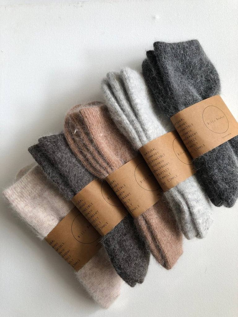 Billy Bamboo Fluffy Angora Socks (Many Colours) - Victoire BoutiqueBilly BambooSocks Ottawa Boutique Shopping Clothing