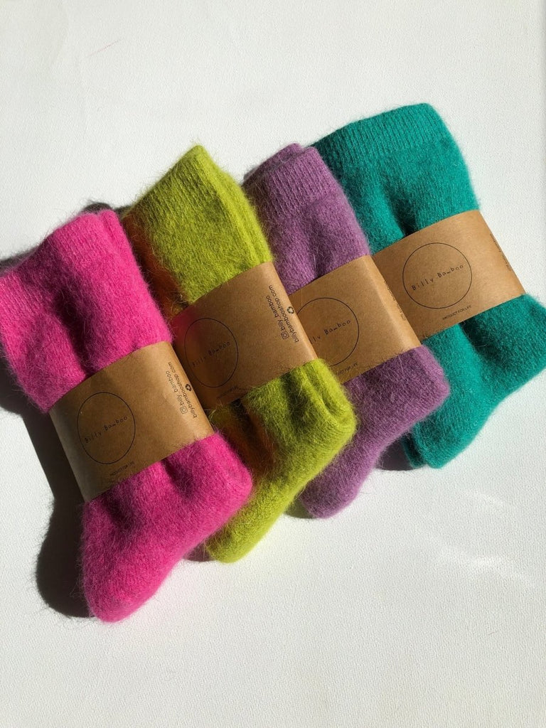 Billy Bamboo Fluffy Angora Socks (Many Colours) - Victoire BoutiqueBilly BambooSocks Ottawa Boutique Shopping Clothing