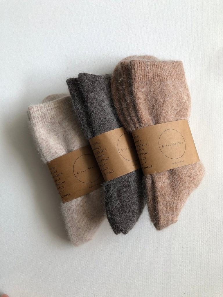 Billy Bamboo Fluffy Angora Socks (Many Colours) - Victoire BoutiqueBilly BambooSocks Ottawa Boutique Shopping Clothing