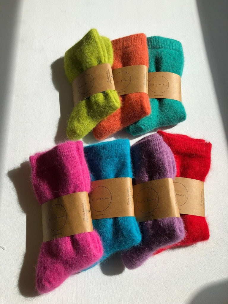 Billy Bamboo Fluffy Angora Socks (Many Colours) - Victoire BoutiqueBilly BambooSocks Ottawa Boutique Shopping Clothing