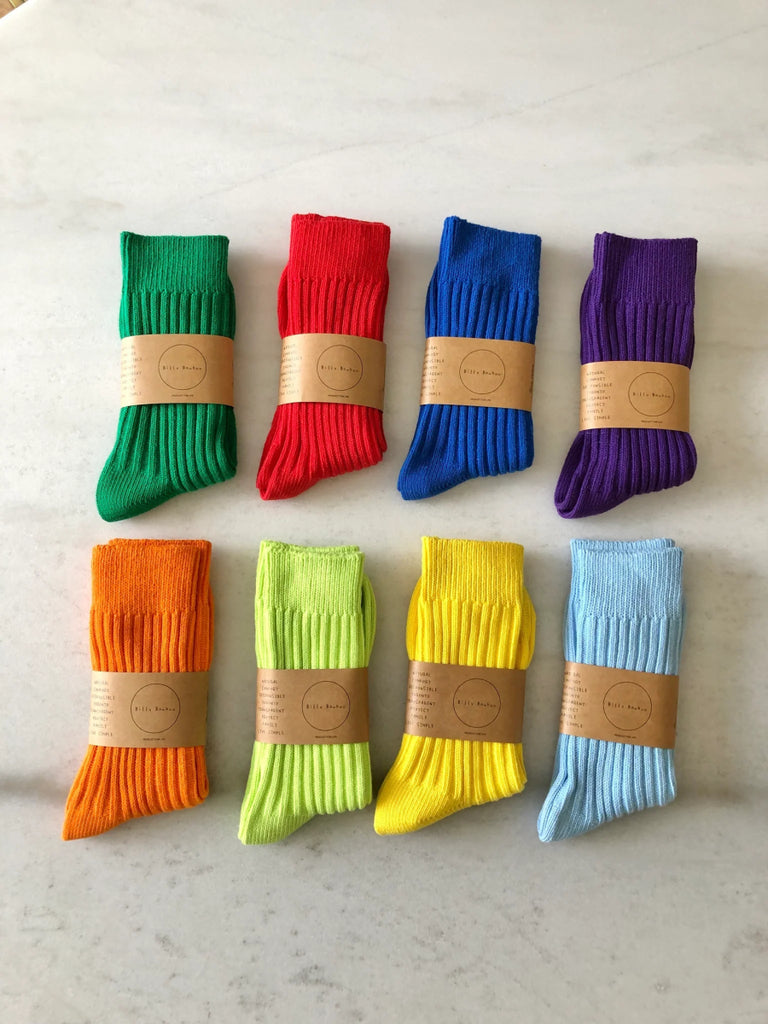 Billy Bamboo Ribbed Cotton High Socks (Many Colours) - Victoire BoutiqueBilly BambooSocks Ottawa Boutique Shopping Clothing