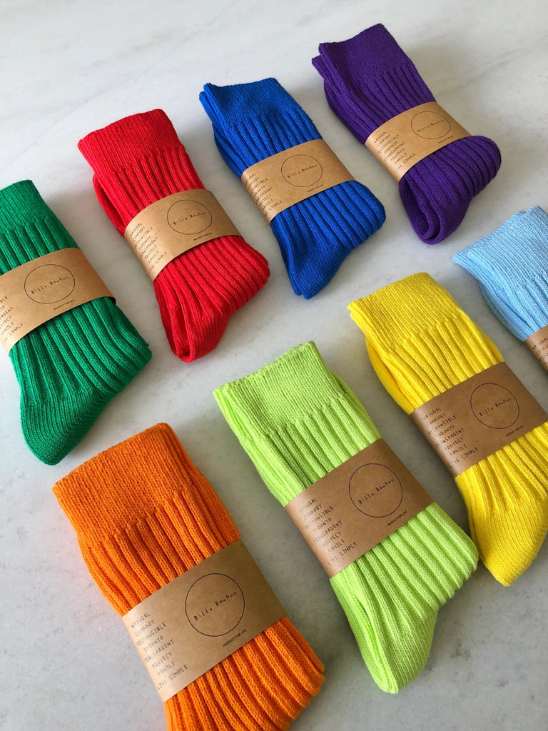 Billy Bamboo Ribbed Cotton High Socks (Many Colours) - Victoire BoutiqueBilly BambooSocks Ottawa Boutique Shopping Clothing