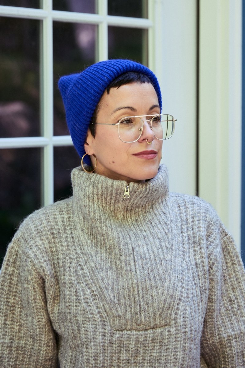 帽子 everyone low gauge speckled knit cap 帽子 everyone low gauge