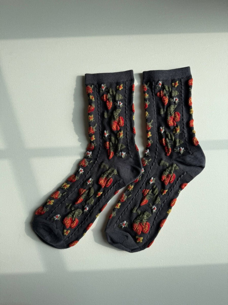 Billy Bamboo Strawberry Socks (Various Colours) - Victoire BoutiqueBilly BambooSocks Ottawa Boutique Shopping Clothing