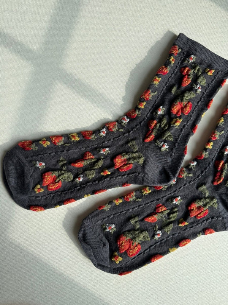 Billy Bamboo Strawberry Socks (Various Colours) - Victoire BoutiqueBilly BambooSocks Ottawa Boutique Shopping Clothing