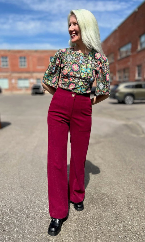 Birds of North America Bloodfool Pants (Mulberry) - Victoire BoutiqueBirds of North AmericaBottoms Ottawa Boutique Shopping Clothing