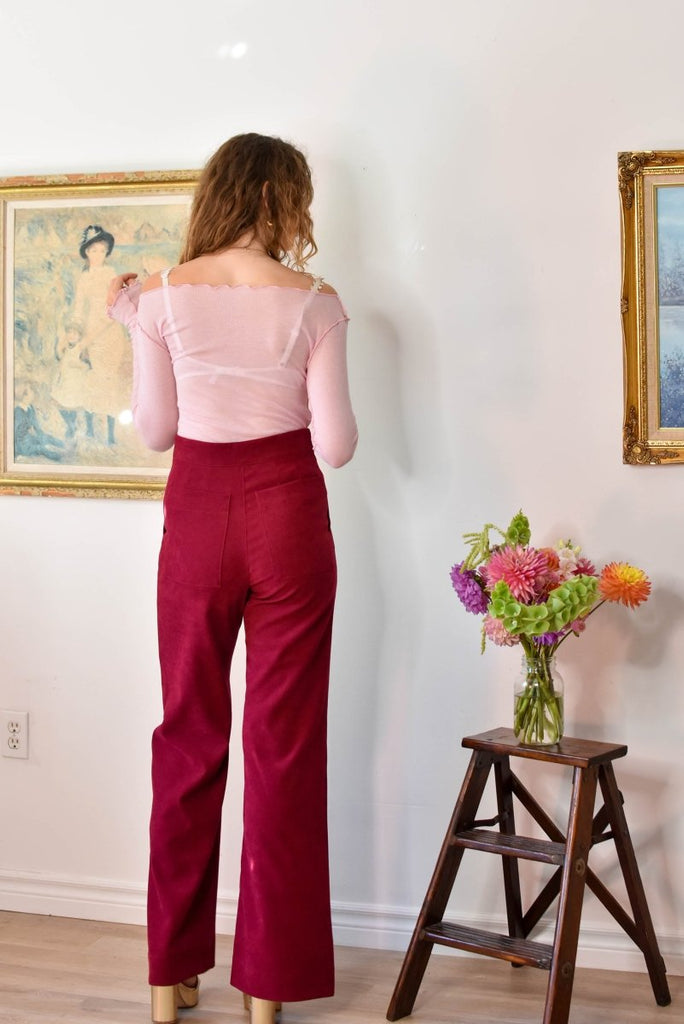 Birds of North America Bloodfool Pants (Mulberry) - Victoire BoutiqueBirds of North AmericaBottoms Ottawa Boutique Shopping Clothing