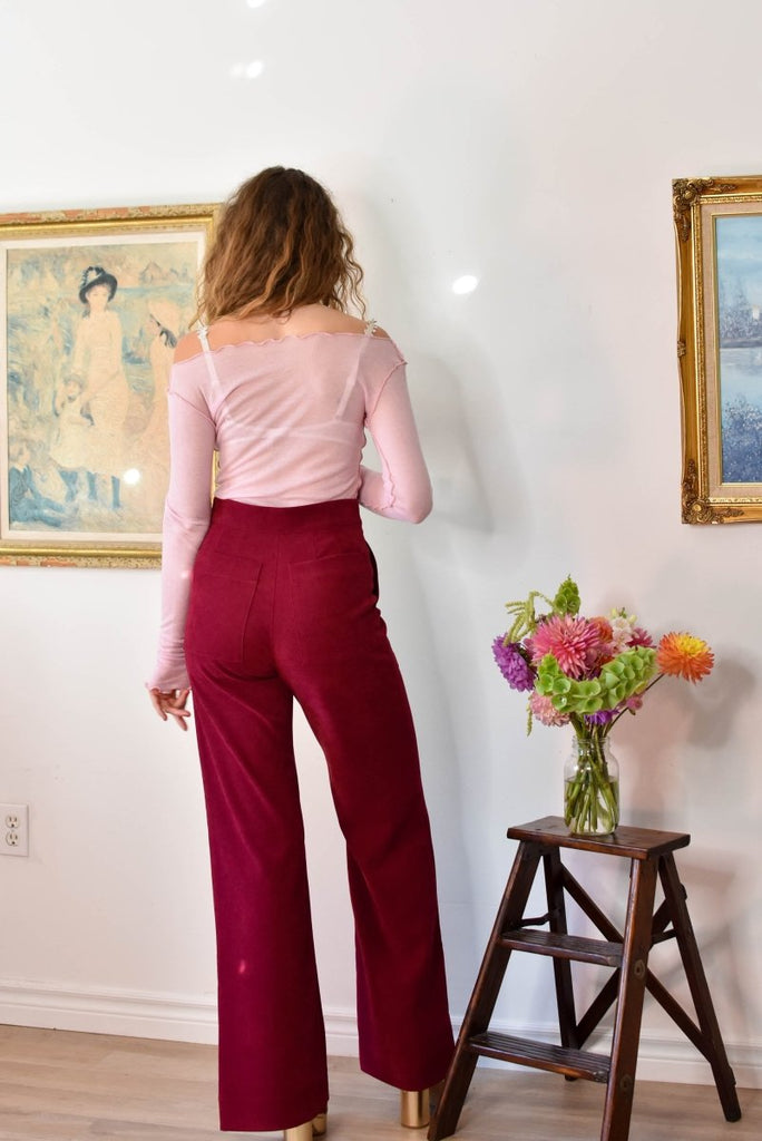 Birds of North America Bloodfool Pants (Mulberry) - Victoire BoutiqueBirds of North AmericaBottoms Ottawa Boutique Shopping Clothing