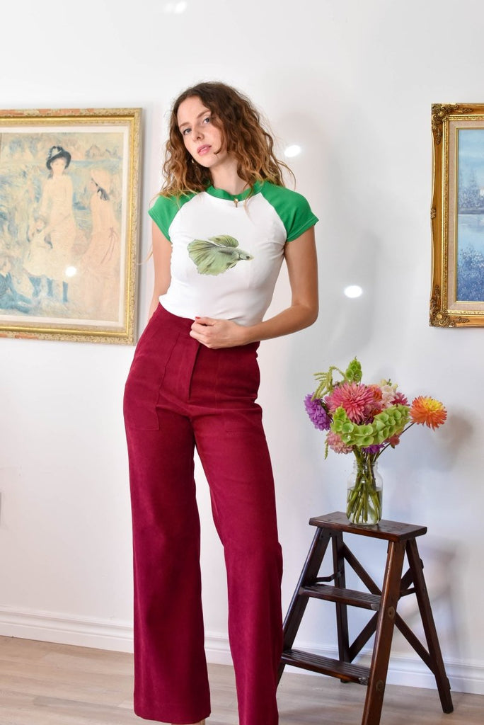 Birds of North America Bloodfool Pants (Mulberry) - Victoire BoutiqueBirds of North AmericaBottoms Ottawa Boutique Shopping Clothing