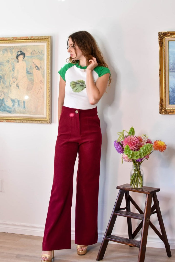 Birds of North America Bloodfool Pants (Mulberry) - Victoire BoutiqueBirds of North AmericaBottoms Ottawa Boutique Shopping Clothing