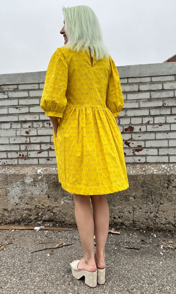 Birds of North America Bluebonnet Dress (Yuzu) - Victoire BoutiqueBirds of North AmericaDresses Ottawa Boutique Shopping Clothing