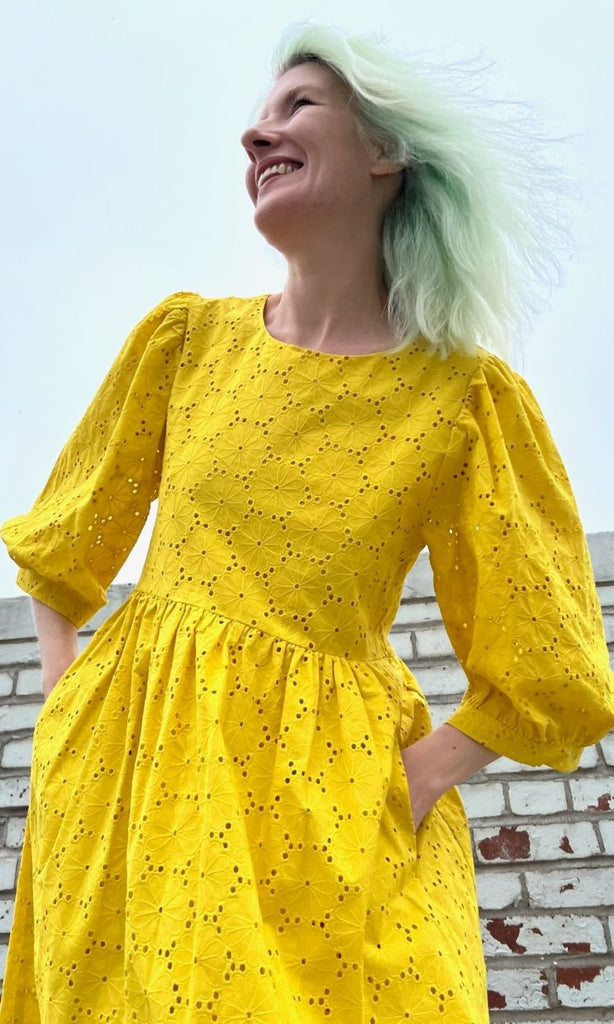 Birds of North America Bluebonnet Dress (Yuzu) - Victoire BoutiqueBirds of North AmericaDresses Ottawa Boutique Shopping Clothing