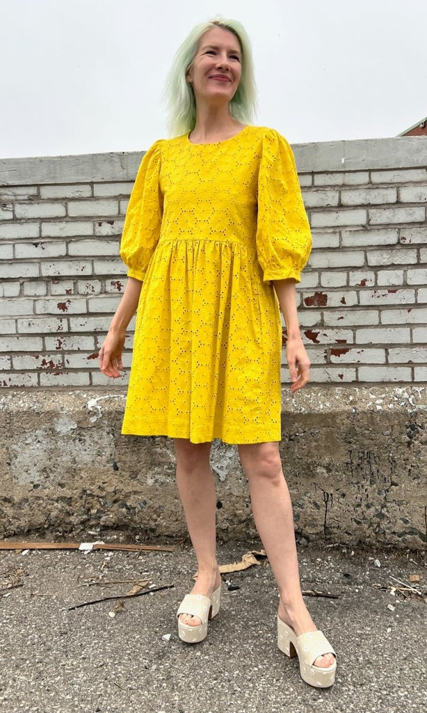 Birds of North America Bluebonnet Dress (Yuzu) - Victoire BoutiqueBirds of North AmericaDresses Ottawa Boutique Shopping Clothing