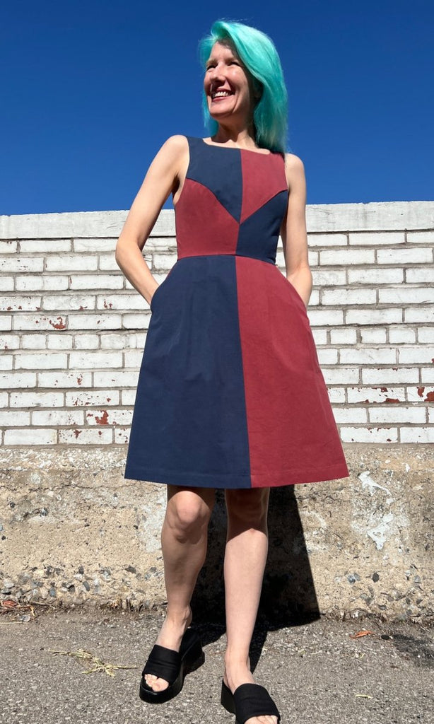 Birds of North America Bronzewing Dress (Brickworks) - Victoire BoutiqueBirds of North AmericaDresses Ottawa Boutique Shopping Clothing