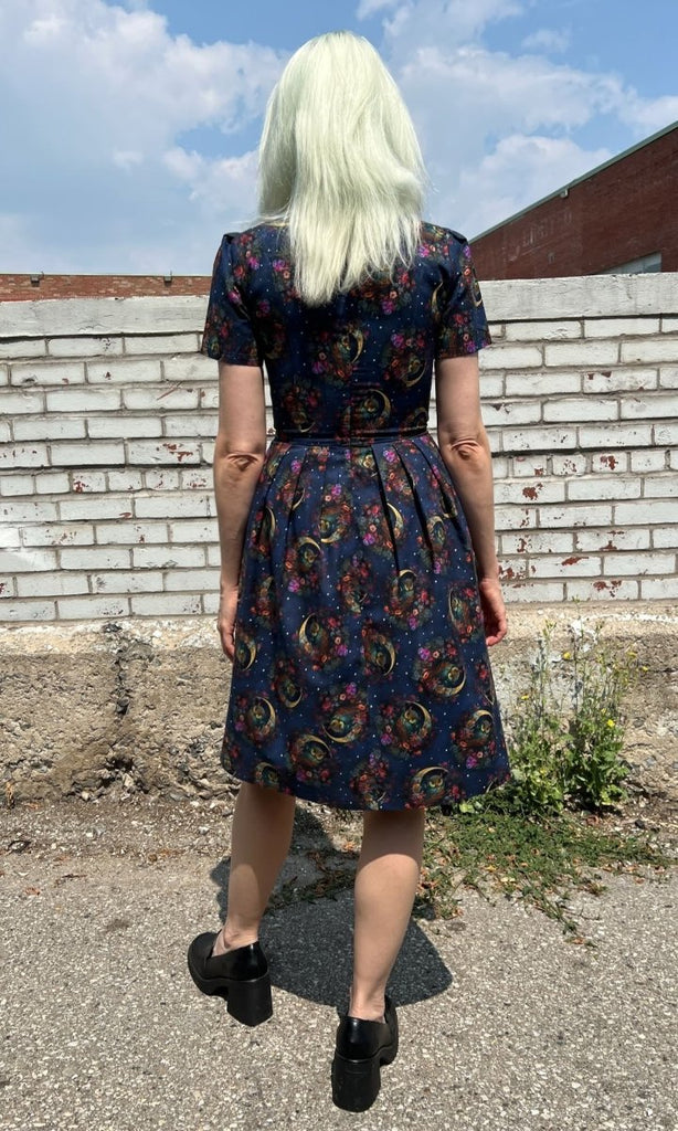 Birds of North America Buttonquail Dress (Night Owls) - Victoire BoutiqueBirds of North AmericaDresses Ottawa Boutique Shopping Clothing