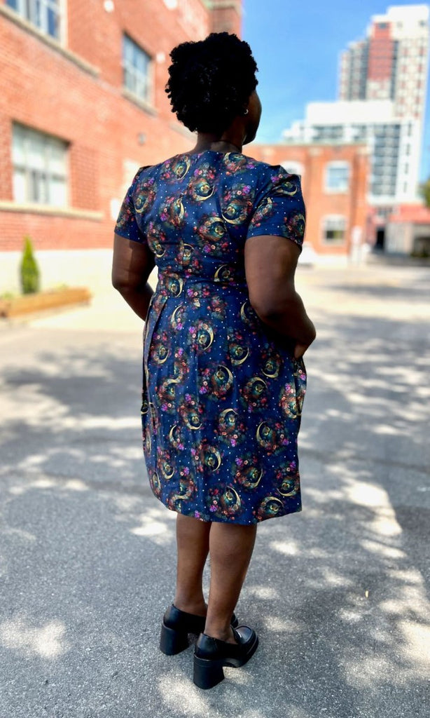 Birds of North America Buttonquail Dress (Night Owls) - Victoire BoutiqueBirds of North AmericaDresses Ottawa Boutique Shopping Clothing