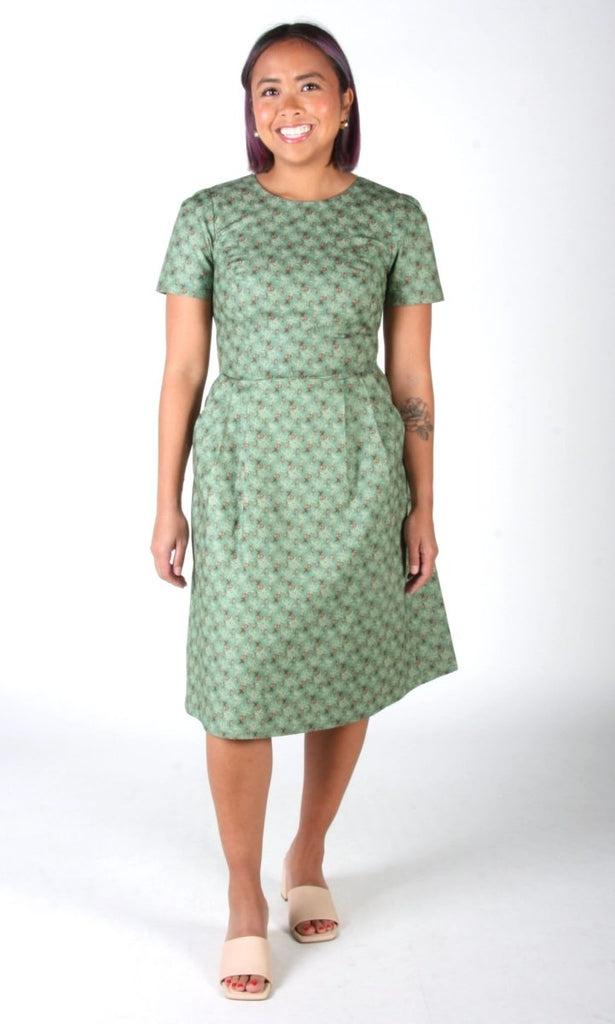 Birds of North America Buttonquail Dress (Pears of Wrath) - Victoire BoutiqueBirds of North AmericaDresses Ottawa Boutique Shopping Clothing