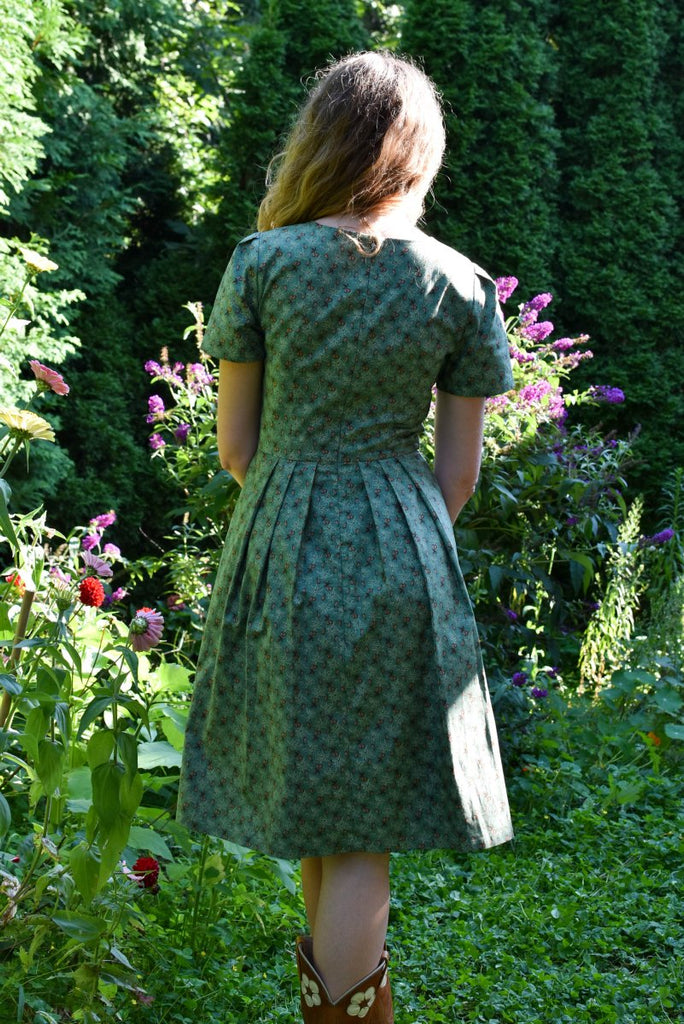 Birds of North America Buttonquail Dress (Pears of Wrath) - Victoire BoutiqueBirds of North AmericaDresses Ottawa Boutique Shopping Clothing