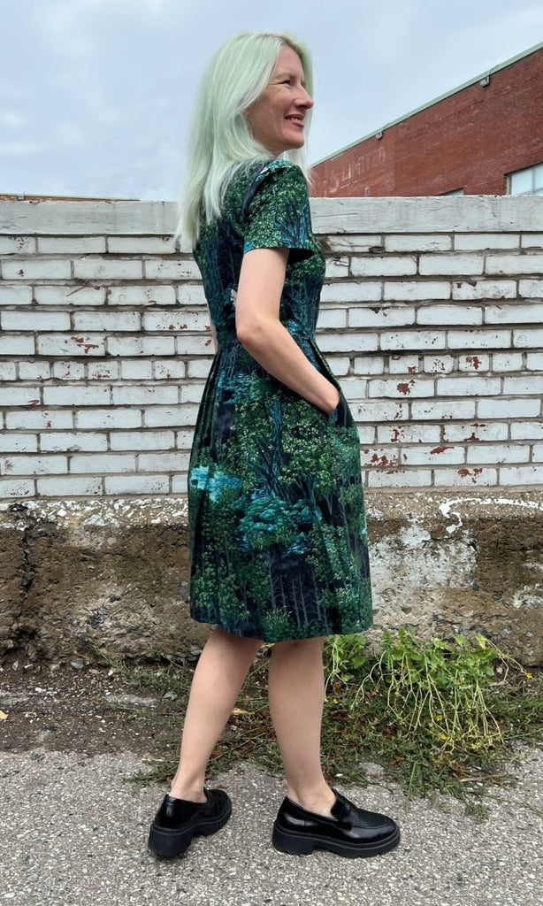 Birds of North America Buttonquail Dress (Sleepwalker) - Victoire BoutiqueBirds of North AmericaDresses Ottawa Boutique Shopping Clothing