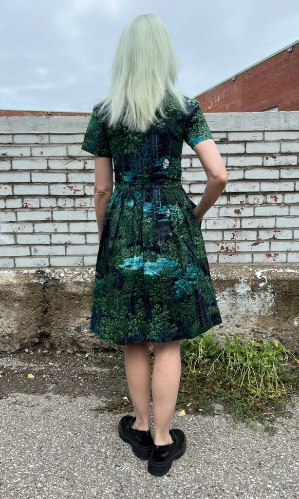 Birds of North America Buttonquail Dress (Sleepwalker) - Victoire BoutiqueBirds of North AmericaDresses Ottawa Boutique Shopping Clothing