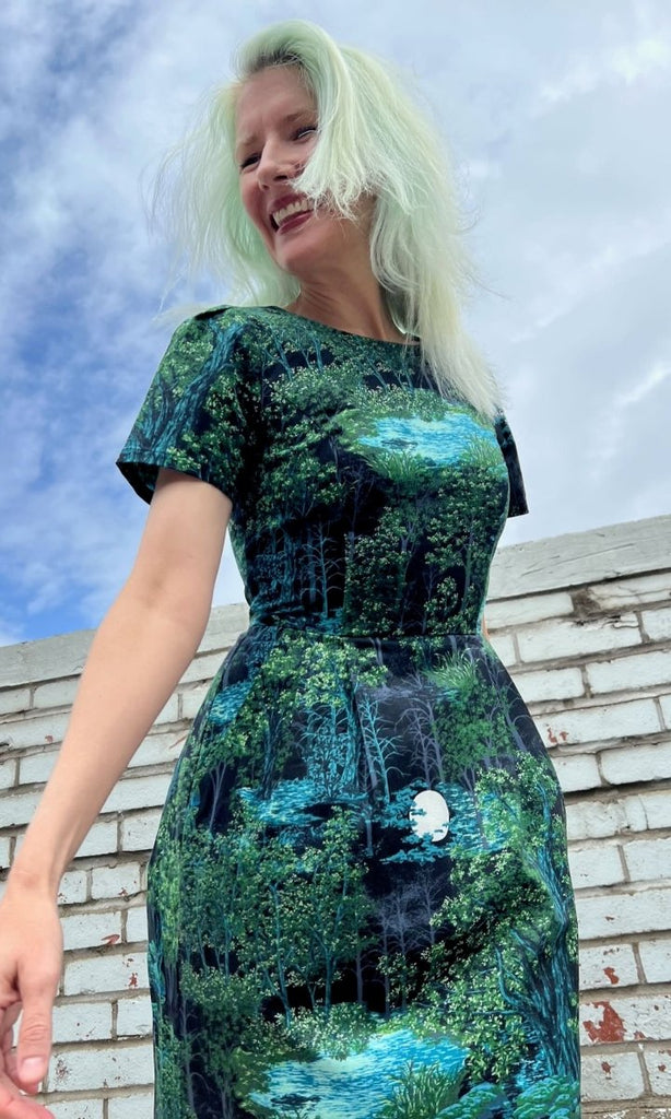 Birds of North America Buttonquail Dress (Sleepwalker) - Victoire BoutiqueBirds of North AmericaDresses Ottawa Boutique Shopping Clothing