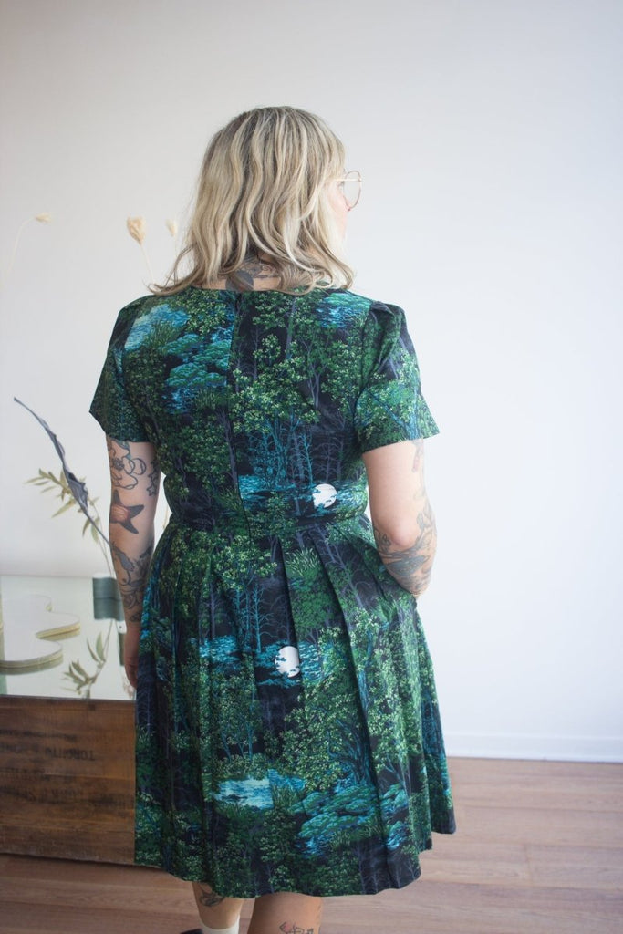 Birds of North America Buttonquail Dress (Sleepwalker) - Victoire BoutiqueBirds of North AmericaDresses Ottawa Boutique Shopping Clothing