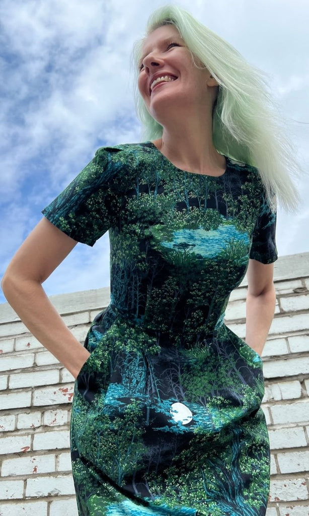 Birds of North America Buttonquail Dress (Sleepwalker) - Victoire BoutiqueBirds of North AmericaDresses Ottawa Boutique Shopping Clothing