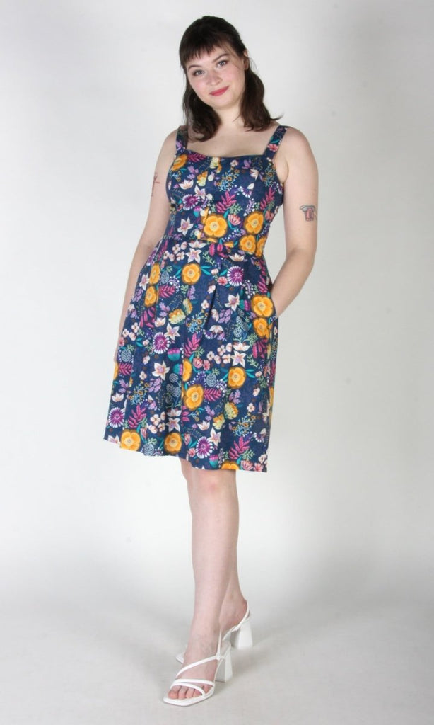 Birds of North America Corncrake Dress (Midnight Brillance) - Victoire BoutiqueBirds of North AmericaDresses Ottawa Boutique Shopping Clothing