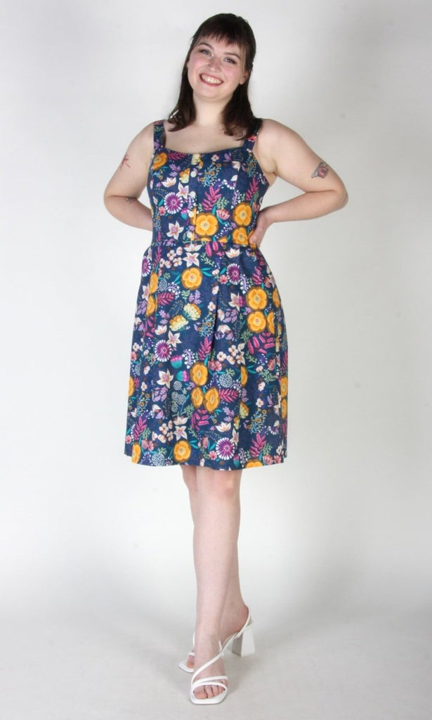 Birds of North America Corncrake Dress (Midnight Brillance) - Victoire BoutiqueBirds of North AmericaDresses Ottawa Boutique Shopping Clothing