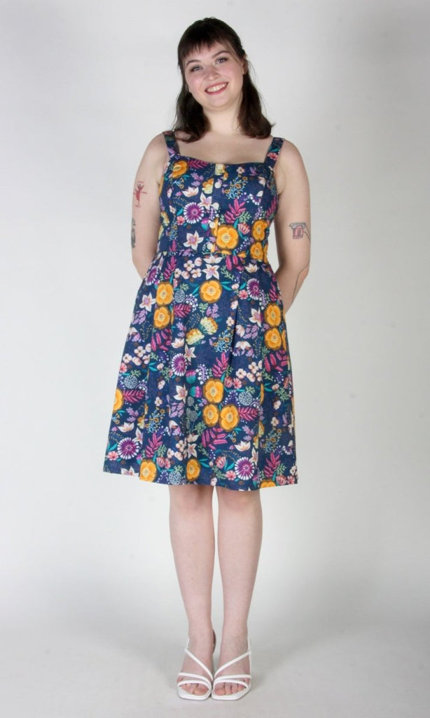 Birds of North America Corncrake Dress (Midnight Brillance) - Victoire BoutiqueBirds of North AmericaDresses Ottawa Boutique Shopping Clothing