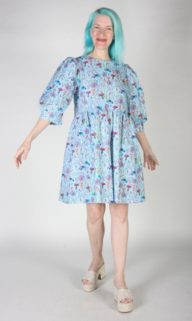 Birds of North America Devil Downhead Dress (Flower Toss) - Victoire BoutiqueBirds of North AmericaDresses Ottawa Boutique Shopping Clothing