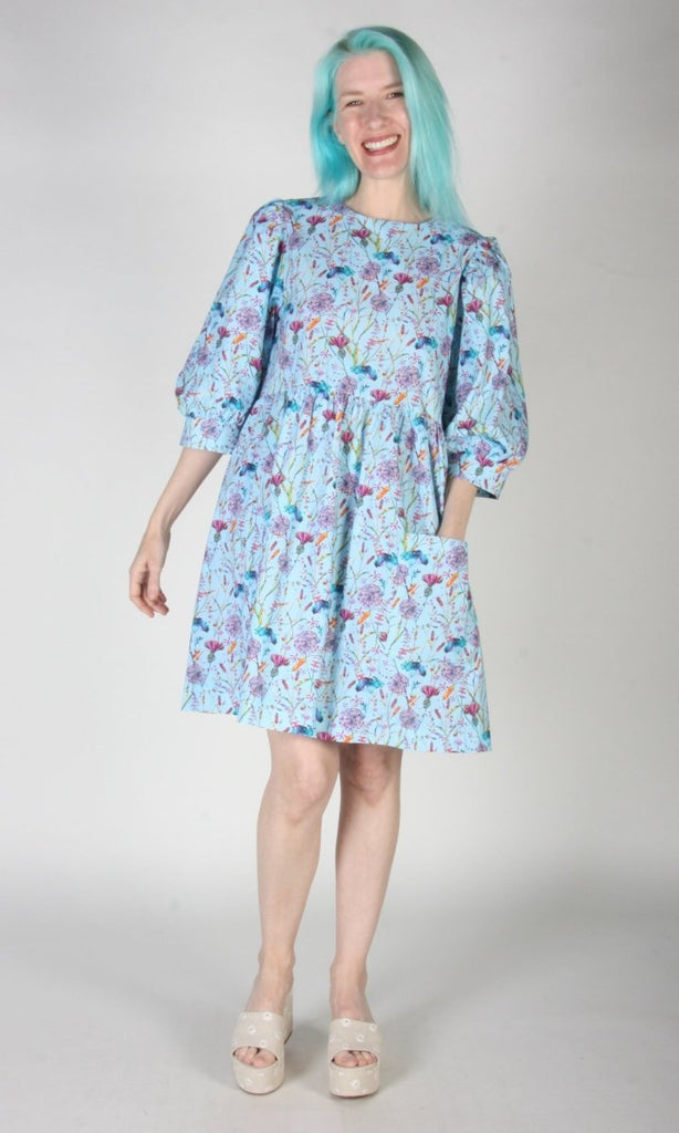Birds of North America Devil Downhead Dress (Flower Toss) - Victoire BoutiqueBirds of North AmericaDresses Ottawa Boutique Shopping Clothing