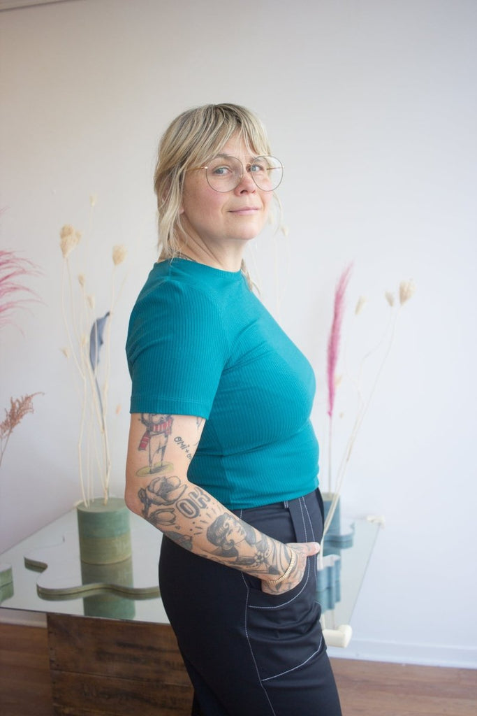 Birds of North America Dipper Top (Teal) - Victoire BoutiqueBirds of North AmericaTops Ottawa Boutique Shopping Clothing