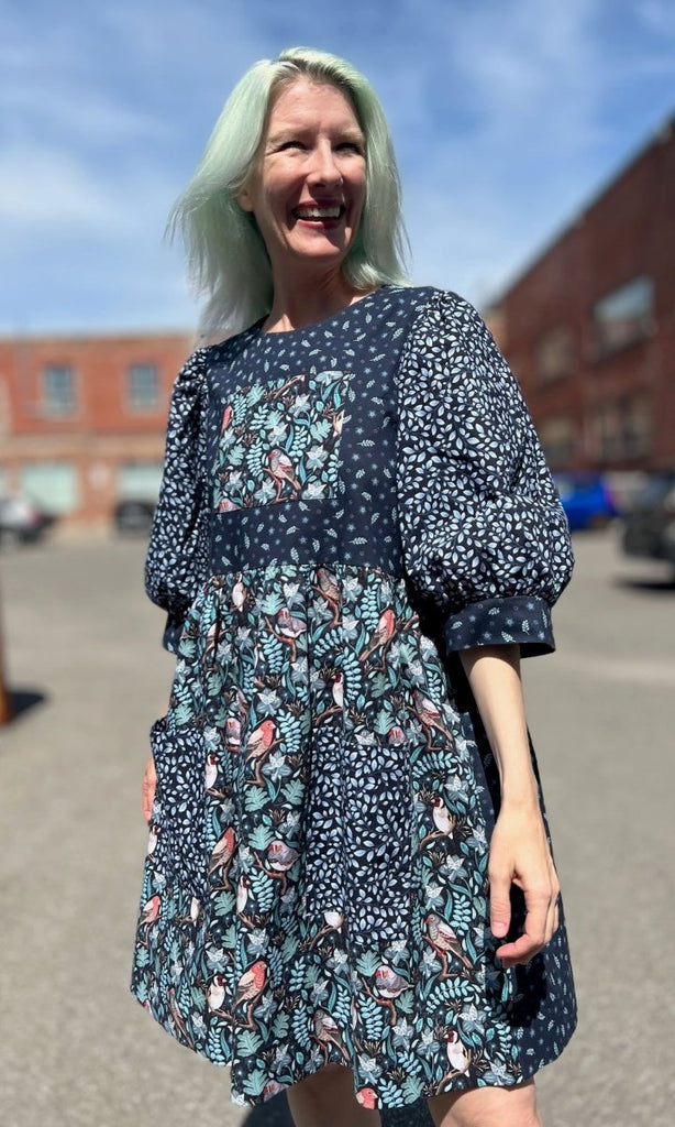 Birds of North America Fairywren Dress (Nest Friends) - Victoire BoutiqueBirds of North AmericaDresses Ottawa Boutique Shopping Clothing